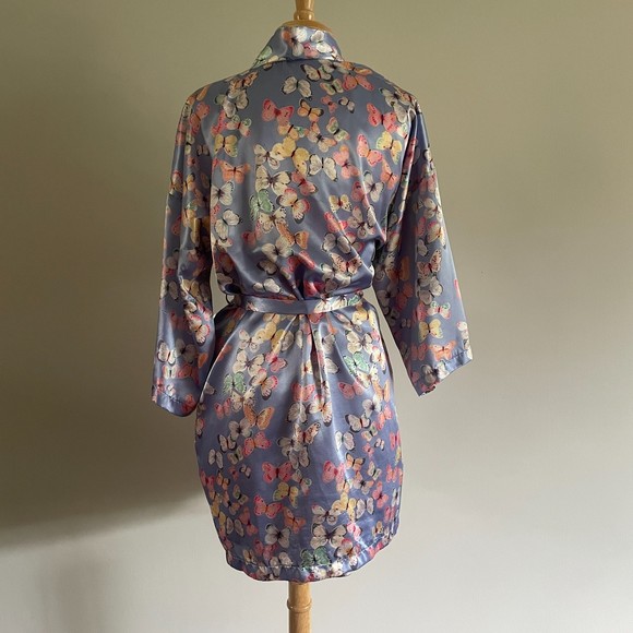 3pc Vintage Amelia’s Butterfly Robe + Slip SET - Picture 8 of 12